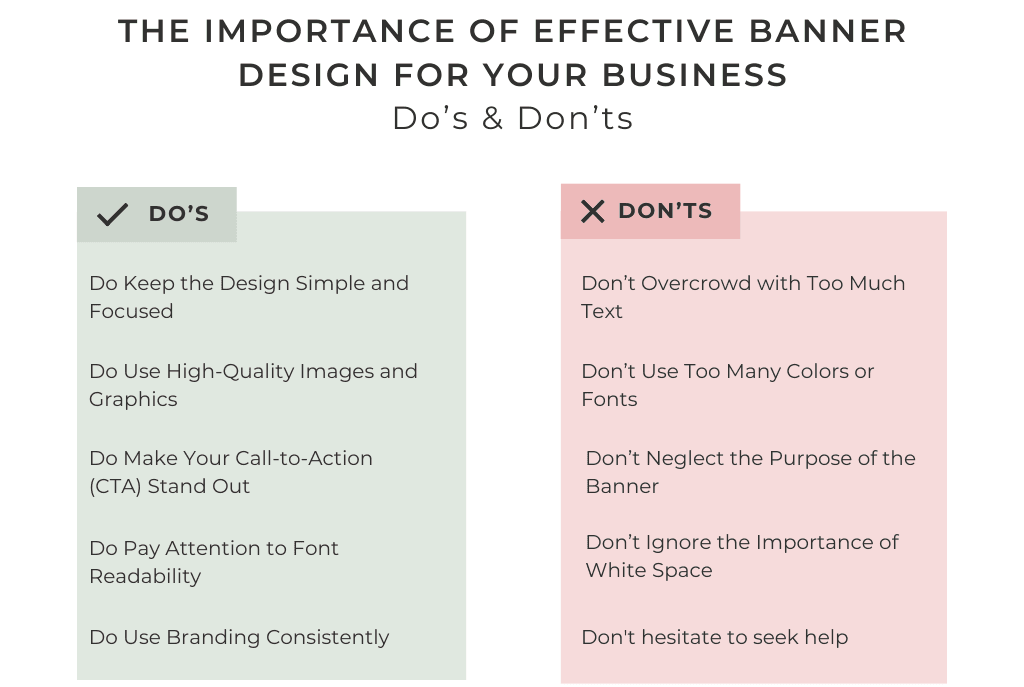 Banner design do's and don'ts