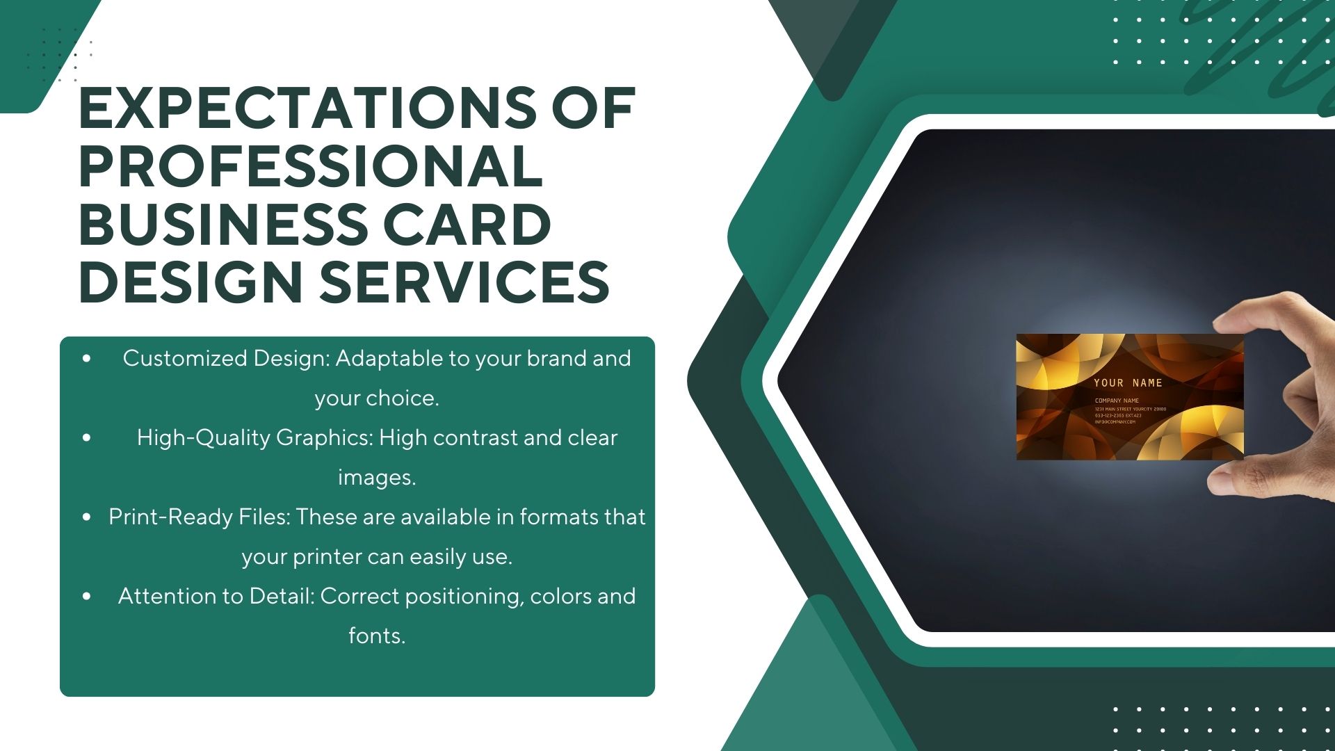 Expectations of Professional Business Card Design Services